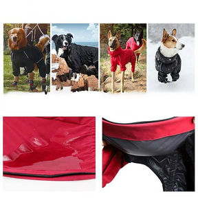 Waterproof Dog Jumpsuit with Reflective Details