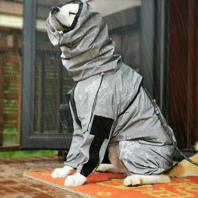 Waterproof Reflective Dog Raincoat – Full Coverage