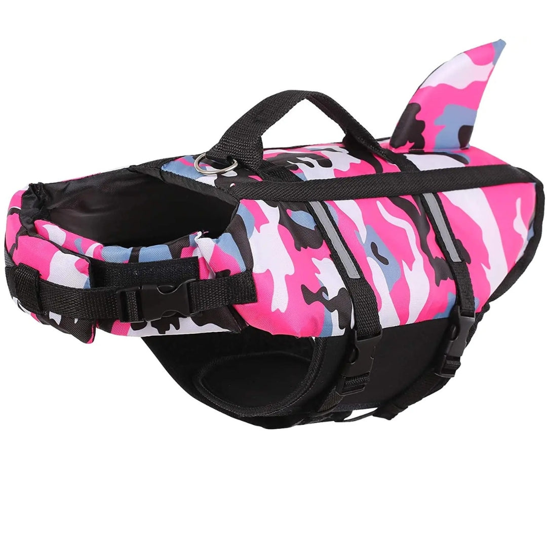 Camouflage Dog Life Jacket – Safe & Adjustable