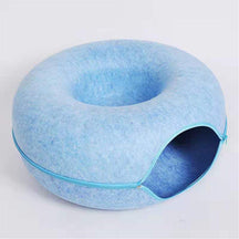 Luxury Donut-Shaped Cat Bed – Comfort & Play