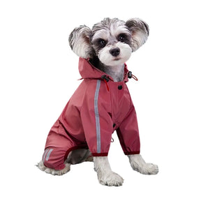 Waterproof Reflective Dog Raincoat – Lightweight & Safe