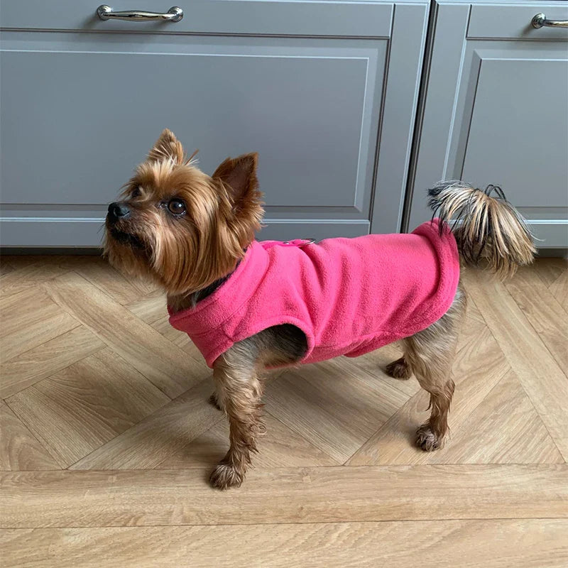 Warm Fleece Dog Jacket – Cozy & Stylish