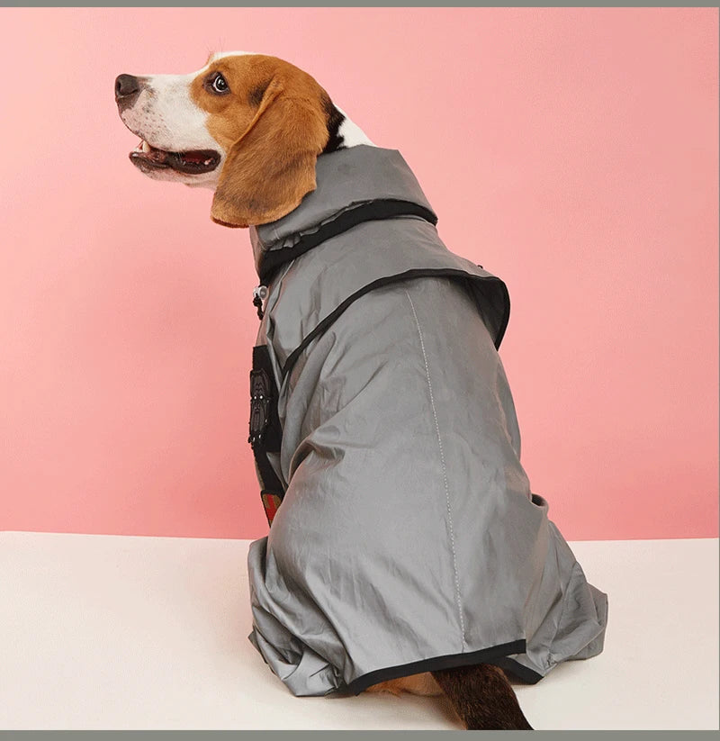 Waterproof Reflective Dog Raincoat – Full Coverage