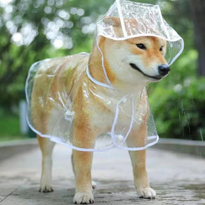 Waterproof Transparent Dog Raincoat – Reflective & Adjustable