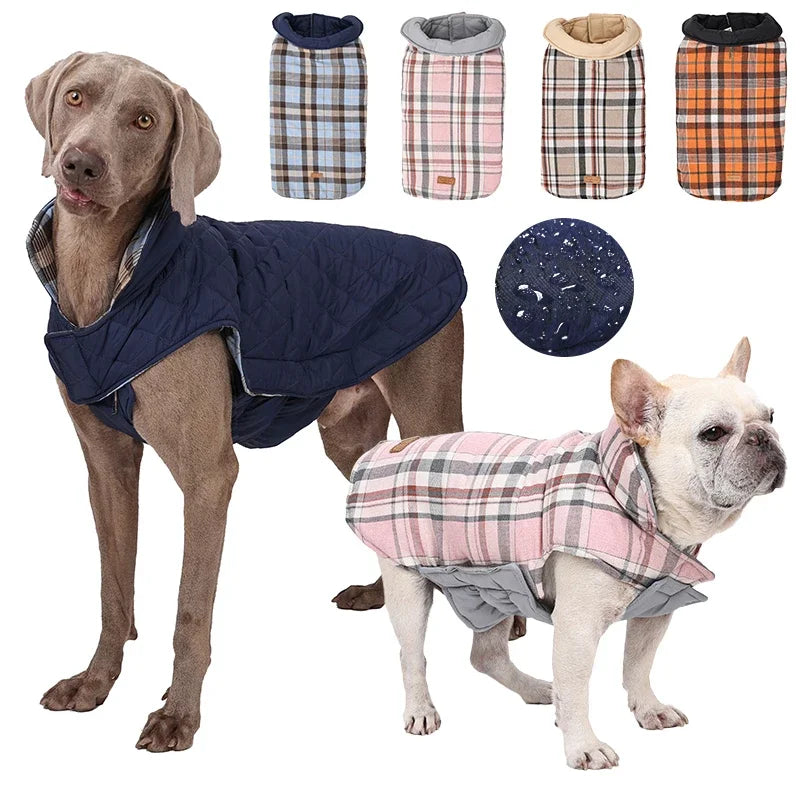 Reversible Waterproof Dog Jacket – Warm & Stylish