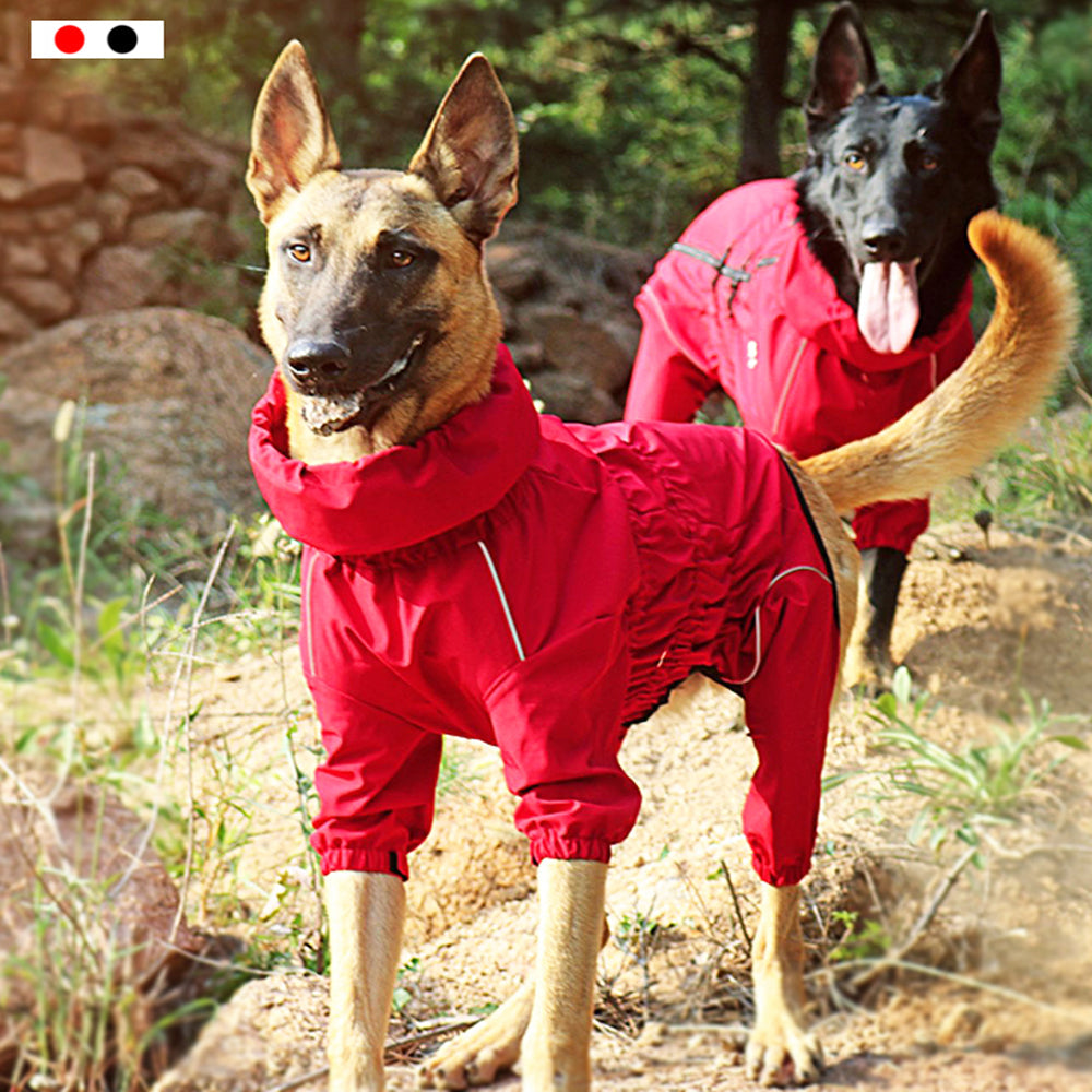 Waterproof Dog Jumpsuit with Reflective Details